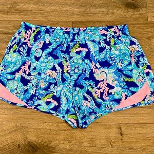 Lily Pulitzer Ocean Trail Athletic Shorts, Medium